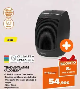 Expert Olimpia Splendid Termoventilatore Caldosilent offerta