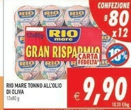 Gros Rio Mare Tonno All'olio Di Oliva offerta