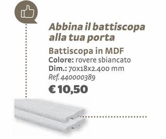 Bricocenter Battiscopa in mdf offerta