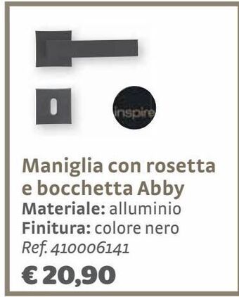 Bricocenter Maniglia con rosetta e bocchetta abby offerta