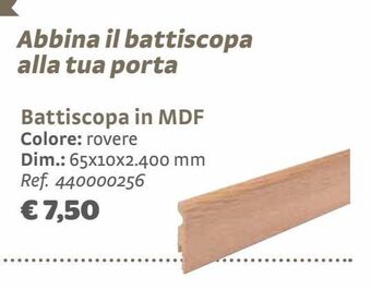 Bricocenter Battiscopa in mdf offerta