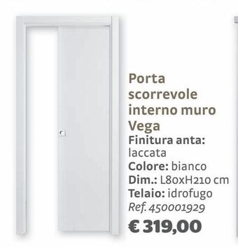 Bricocenter Porta scorrevole interno muro vega offerta