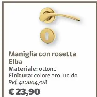 Bricocenter Maniglia con rosetta elba offerta