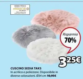 JYSK Cuscino sedia taks offerta