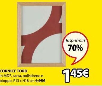 JYSK Cornice tord offerta