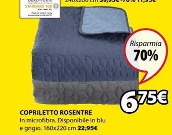 JYSK Copriletto rosentre offerta