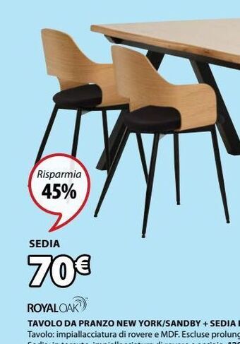 JYSK Sedia offerta