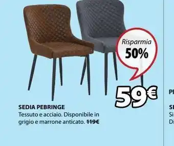 JYSK Sedia pebringe offerta