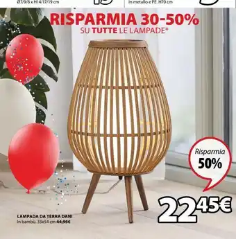 JYSK Lampada da terra dani offerta