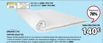 JYSK Topper gold t55 offerta