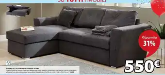JYSK Divano letto con chaise longue vejlby offerta