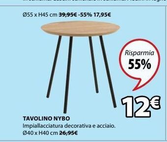 JYSK Tavolino nybo offerta