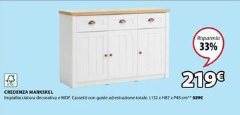 JYSK Credenza markskel offerta
