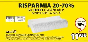 JYSK Guanciale cervicale in memory foam voss offerta