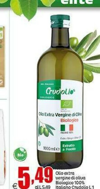 Elite Crudolio Olio extravergine di oliva offerta