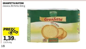 Ipercoop Buitoni Fette biscottate offerta