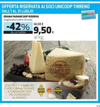 Ipercoop Grana Padano Formaggio offerta