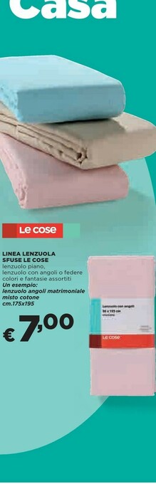 Ipercoop Lenzuola offerta