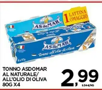 Interspar Asdomar Tonno All'Olio Di Oliva offerta