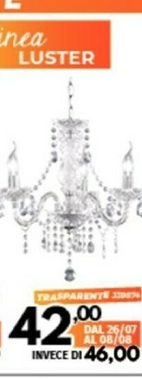 Orizzonte Lampadario offerta