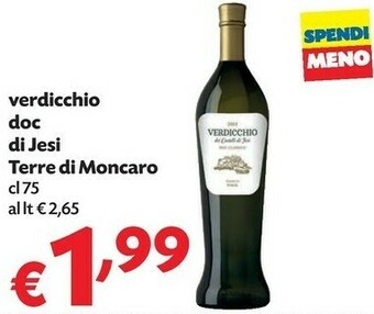 Pam Terre Di Moncaro Verdicchio DOC Di Jesi offerta