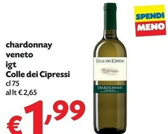 Pam Colle Dei Cipressi Chardonnay Veneto IGT offerta