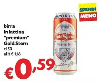 Pam Gold Stern Birra In Lattina Premium offerta