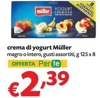 Pam Muller Crema Di Yogurt offerta