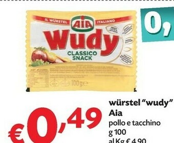 Pam Aia Wudy Classico Snack 100 G(ml) offerta
