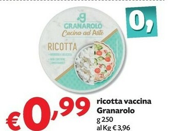Pam Granarolo Ricotta 250 G(ml) offerta
