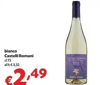 Pam Gotto D'oro Bianco Castelli Romani offerta