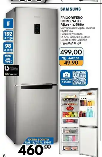 Orizzonte Samsung Frigorifero Combinato RB29 - 376880 offerta