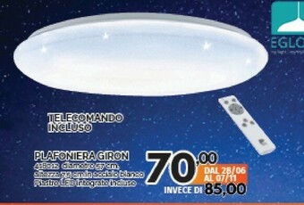 Orizzonte Plafoniera Giron offerta