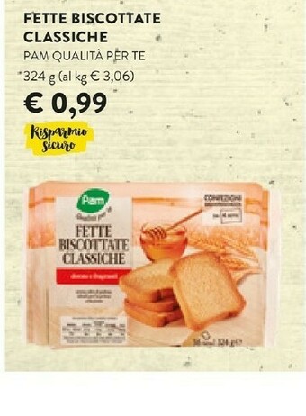 Pam Fette biscottate offerta