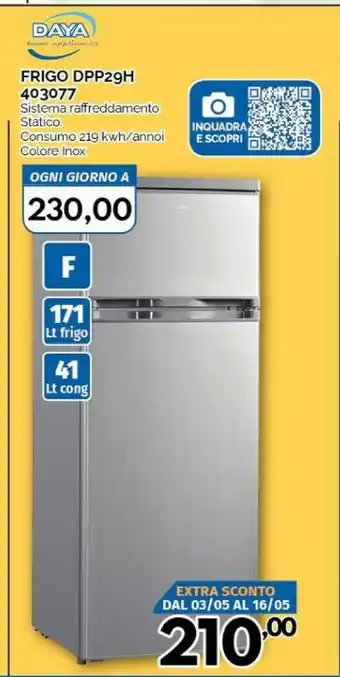 Orizzonte Daya Frigo Dpp29h 403077 offerta