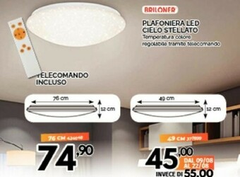 Orizzonte Briloner Plafoniera Led Cielo Stellato offerta