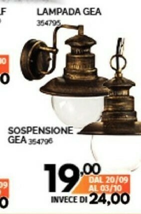 Orizzonte Lampada Gea offerta