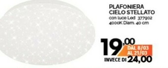 Orizzonte Plafoniera Cielo Stellato offerta