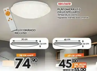 Briloner Plafoniera Led Cielo Stellato