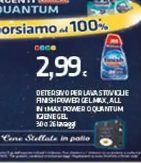 Finish Detersivo Per Lavastoviglie Power Gel Max