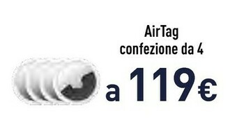 Unieuro Airtag Confezione Da 4 offerta