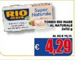 Vivo Supermercati Rio Mare Tonno Rio mare offerta