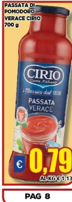 Vivo Supermercati Cirio Passata di pomodoro offerta