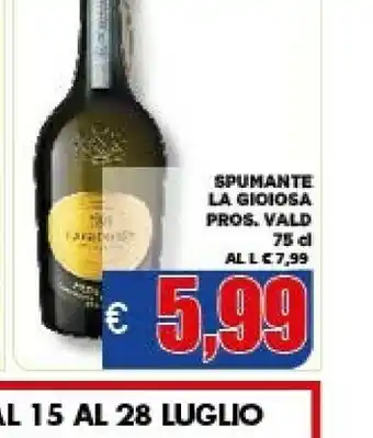 Vivo Supermercati La Gioiosa Prosecco offerta