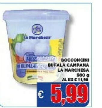 Vivo Supermercati La marchesa Mozzarella di bufala offerta