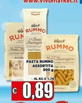 Vivo Supermercati Rummo Pasta di semola offerta