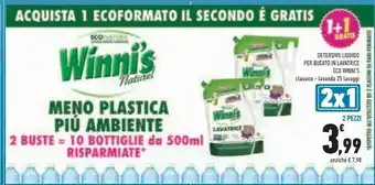 Conad Superstore Winni's Detersivo Liquido Per Bucato In Lavatrice Eco offerta