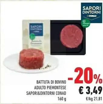Conad Superstore Battuta Di Bovino Adulto Piemontese offerta
