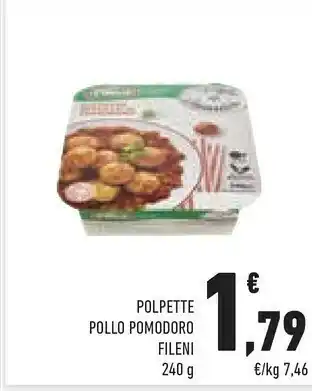 Conad Superstore Fileni Sempre Domenica Polpettine Di Pollo Al Pomodoro 240 G(ml) offerta