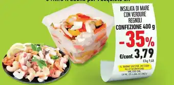 Conad City Insalata Di Mare Con Verdure Regnoli 400 G offerta